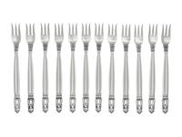 Twelve Georg Jensen Silver Seafood Forks