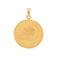 YELLOW GOLD COIN PENDANT