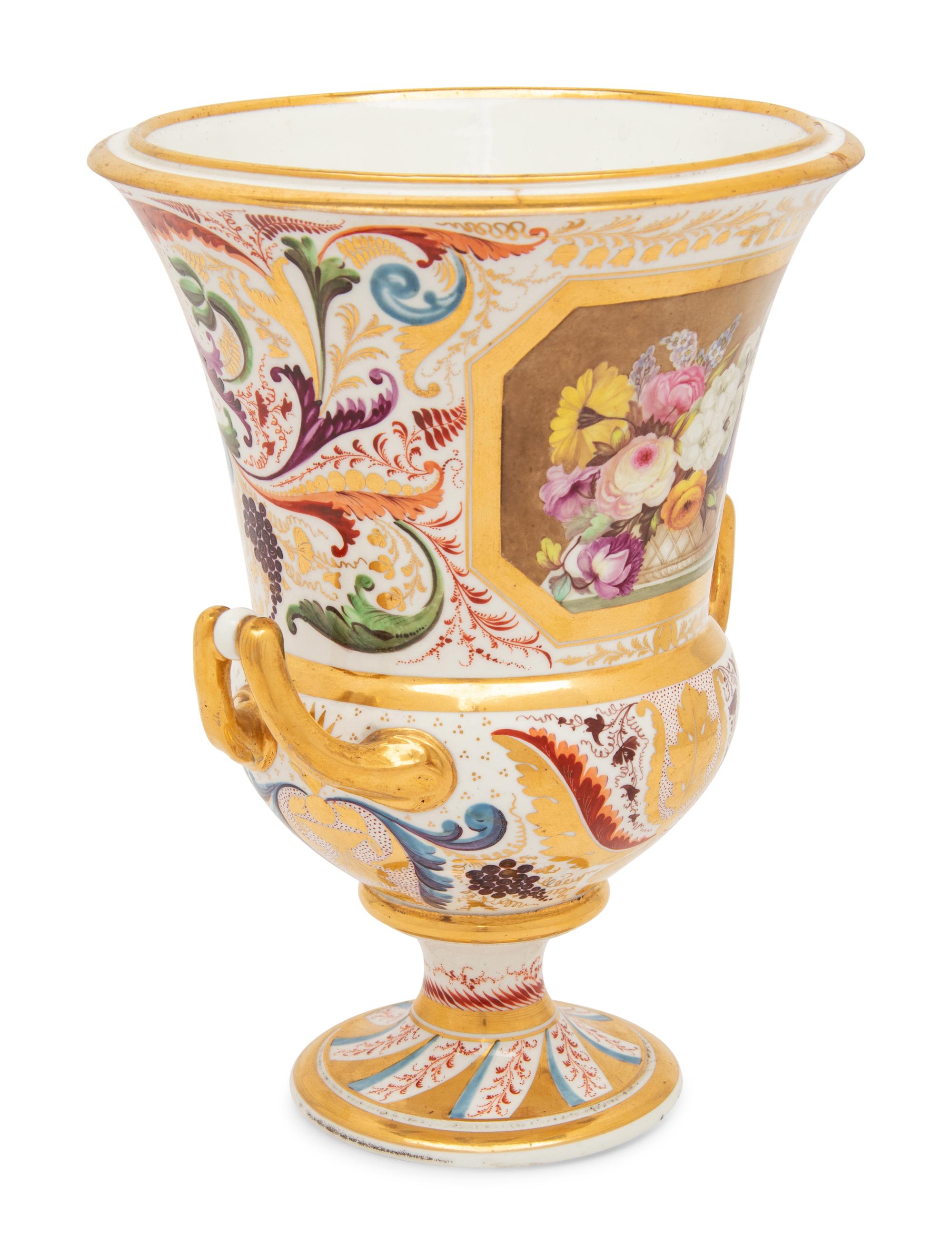 A Derby Porcelain Campagna-Form Urn