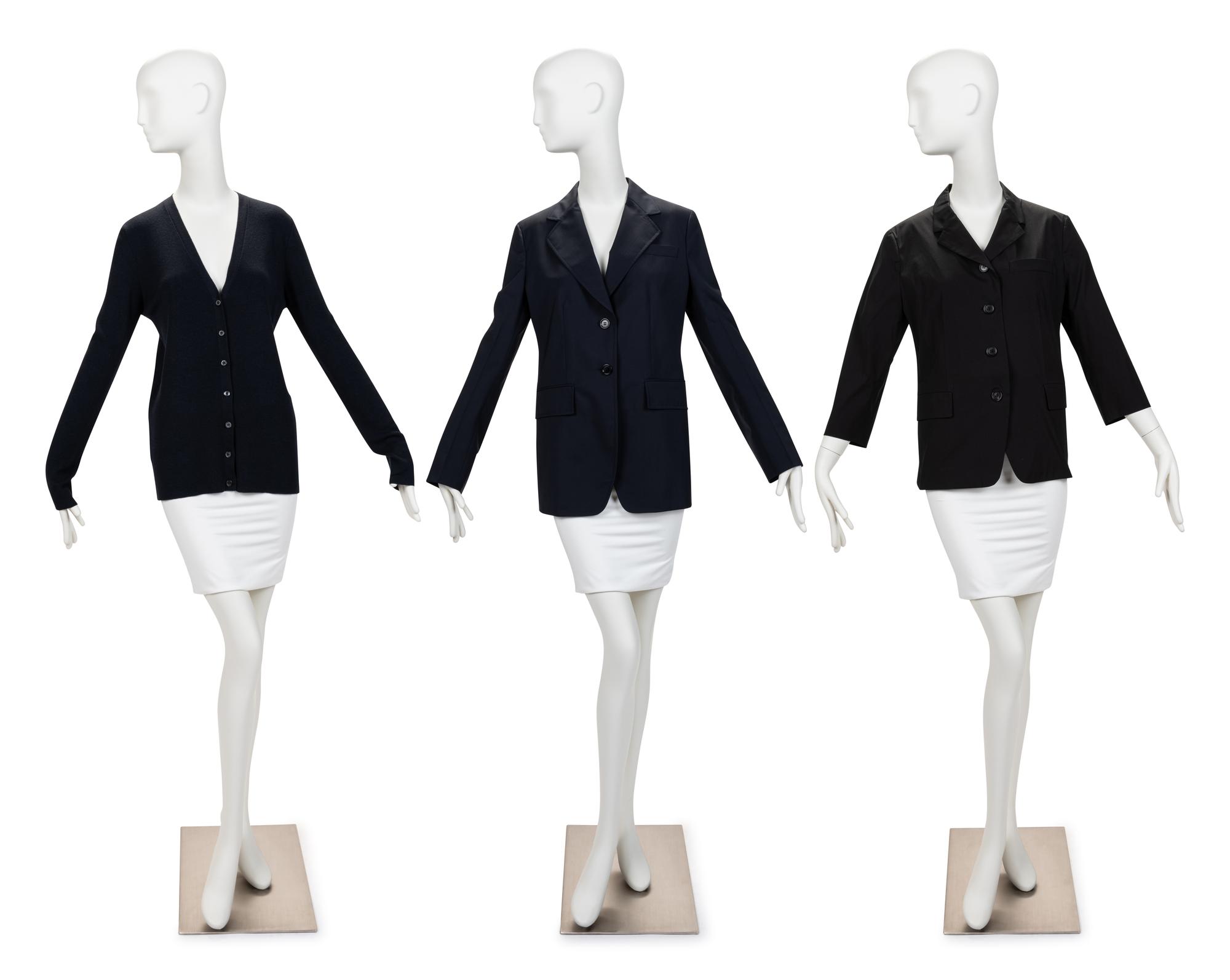 Three Prada Items: Two Jackets, One Cardigan, 1990-2010s
