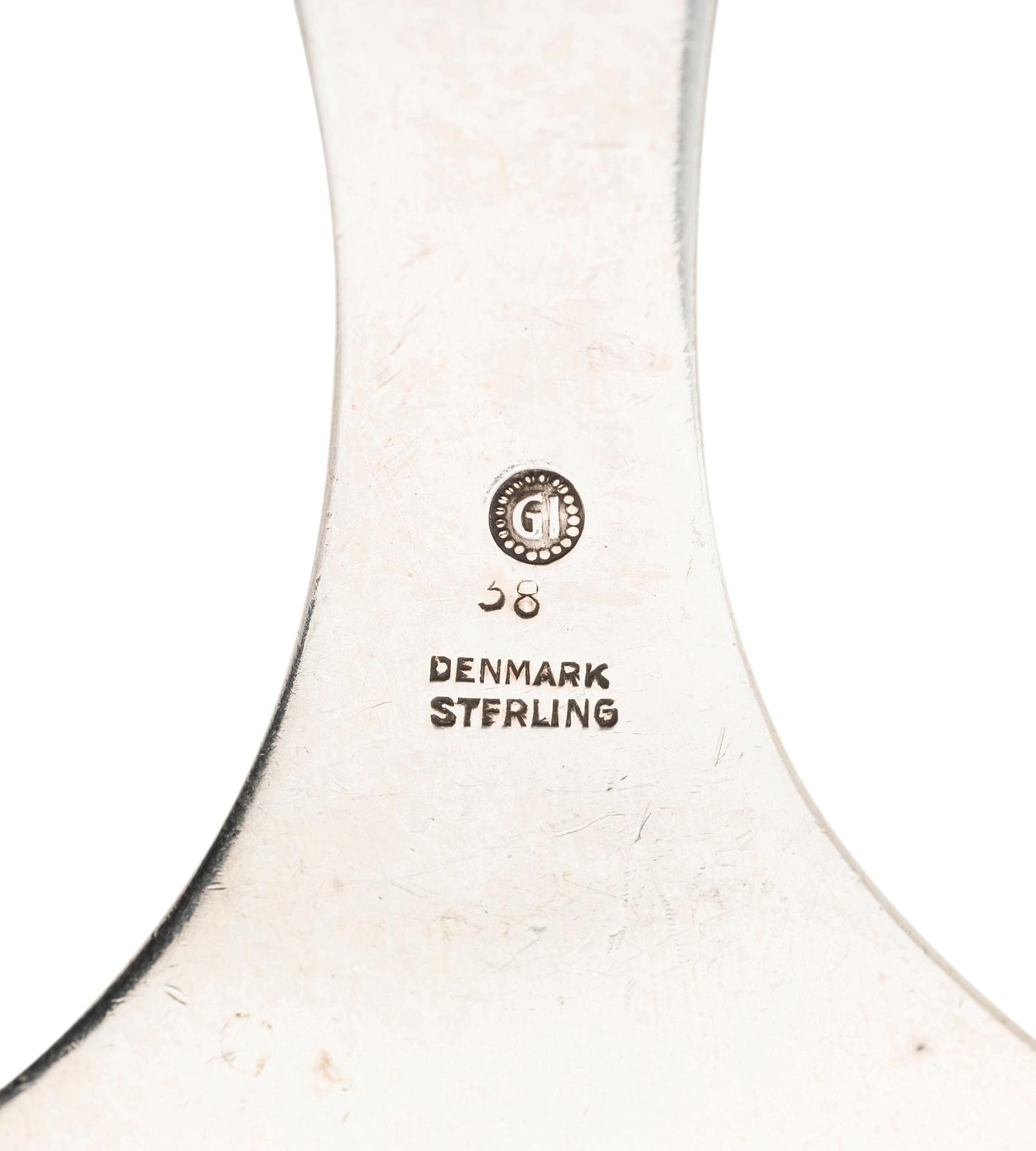 Six Georg Jensen Silver Serving Pieces