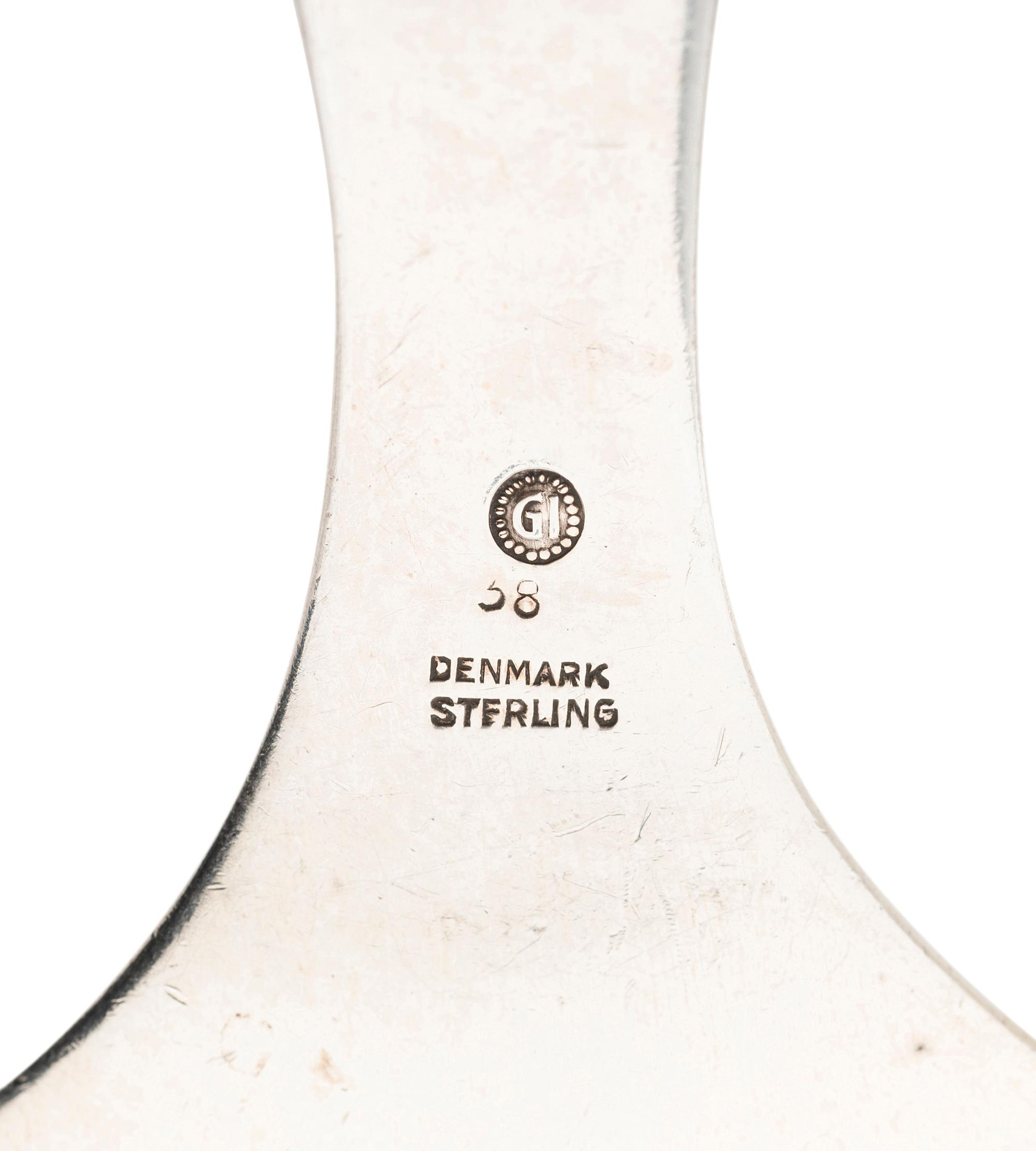Six Georg Jensen Silver Serving Pieces
