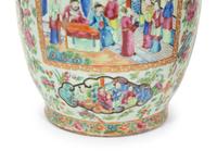 A Pair of Chinese Export Famille Rose Porcelain Vases
