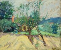 Country Scene with Cottage