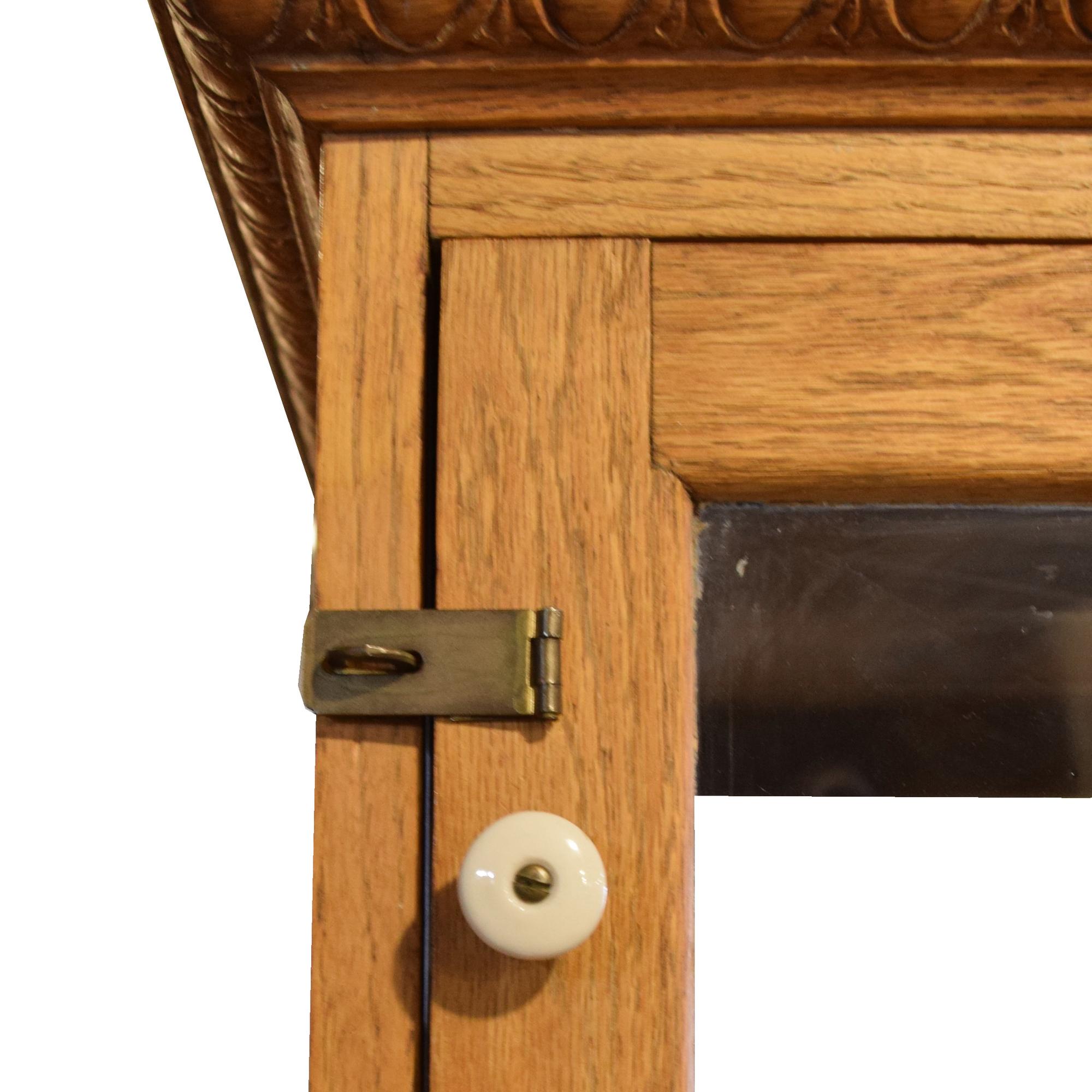 An Oak Showcase 22.5" W x 33" D x 53.5" H — United States, 19th/20th Century