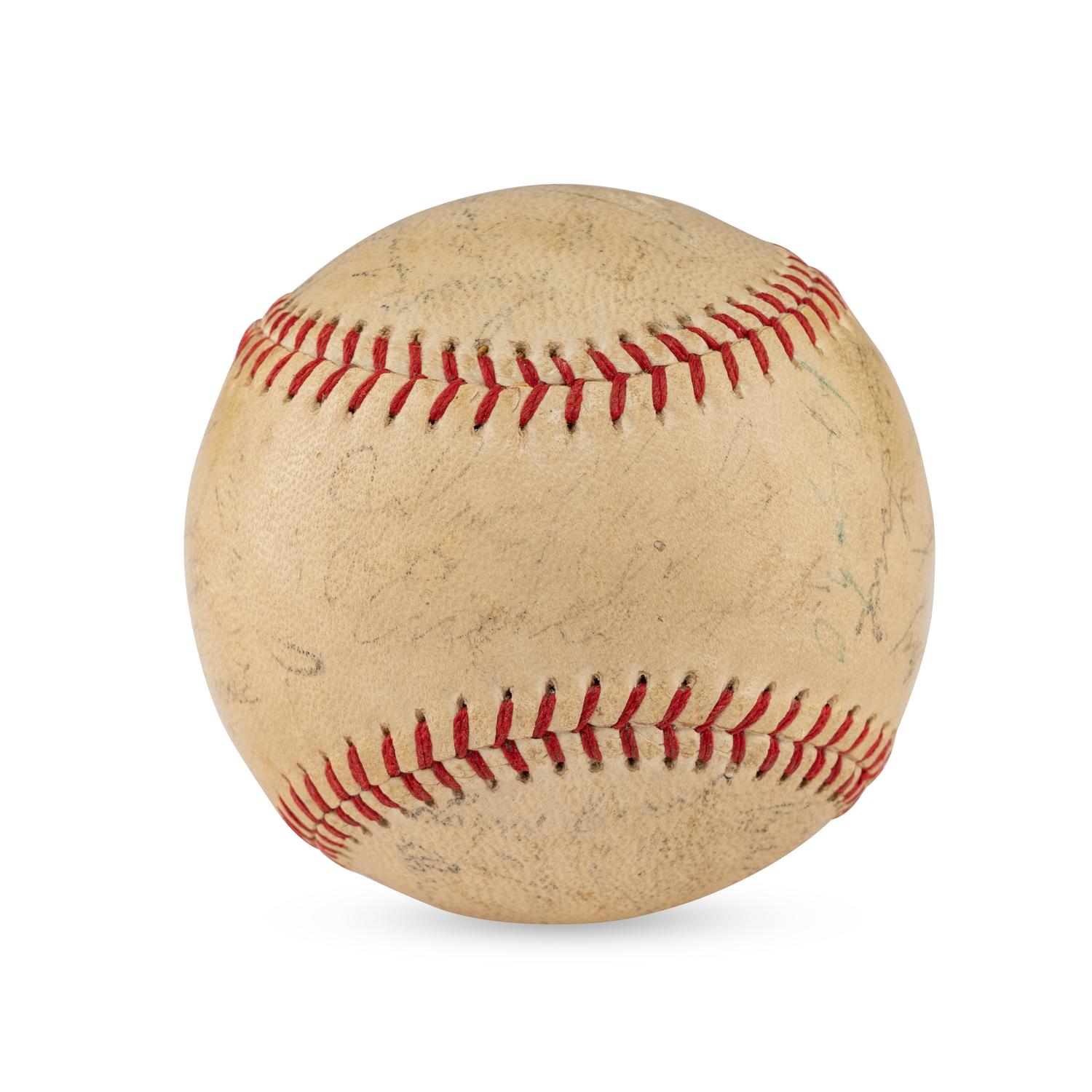 A Ty Cobb Signed Autograph Baseball (Beckett Authentication Services Letter of Authenticity)