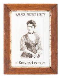 A Sparks' Perfect Health for Kidney and Liver Ironstone Advertising Platter