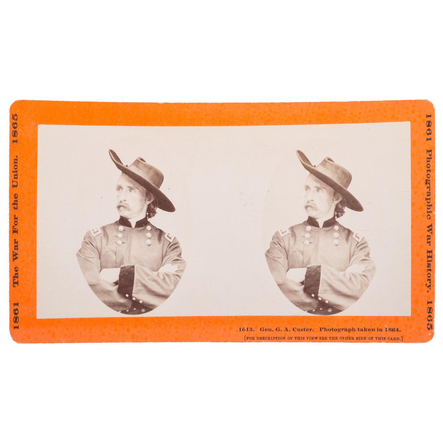 General George A. Custer Stereoview by Taylor & Huntington