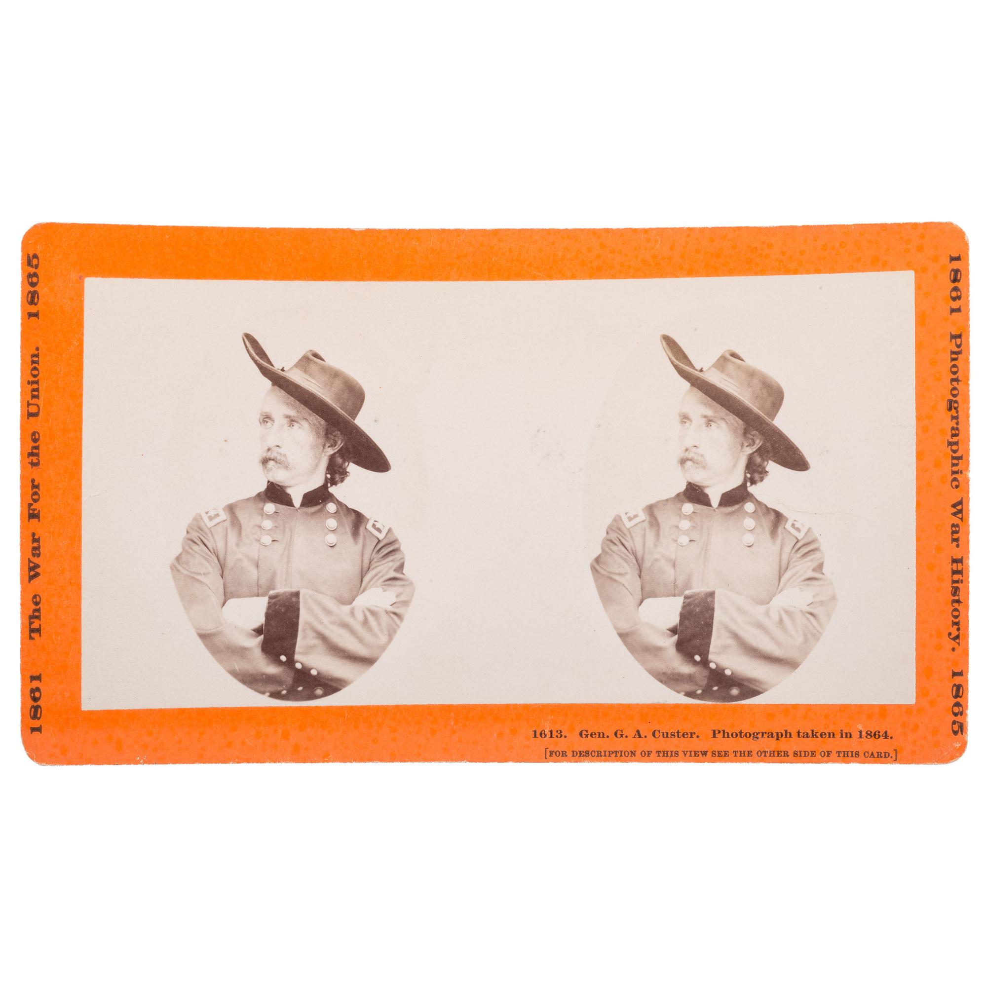 General George A. Custer Stereoview by Taylor & Huntington