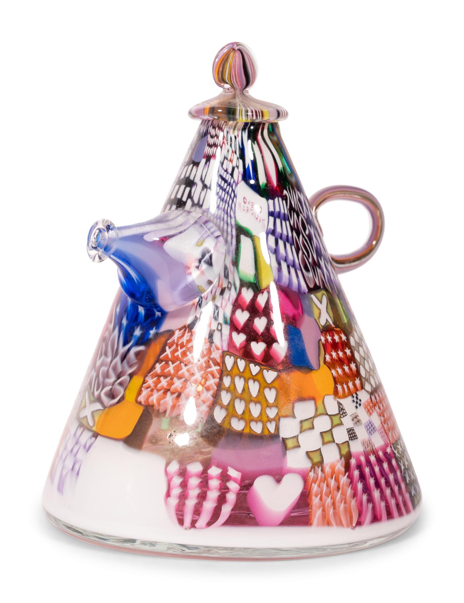 Crazy Quilt Teapot, 1980