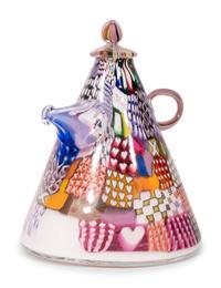 Crazy Quilt Teapot, 1980
