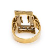 Yellow Gold and Diamond Ring