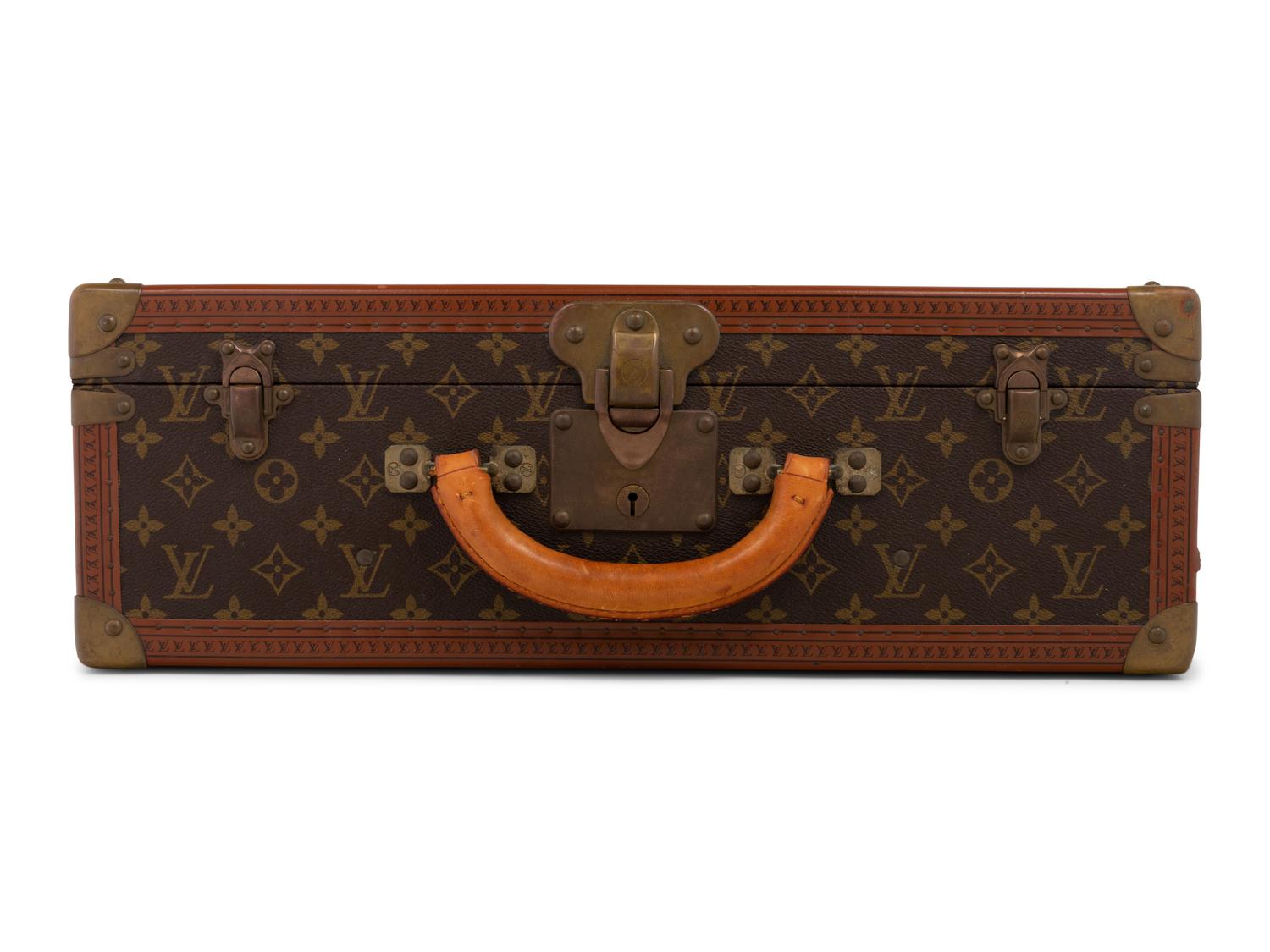 Louis Vuitton Alzer 50 Hard Side Suitcase in Monogram Canvas, Mid 20th Century