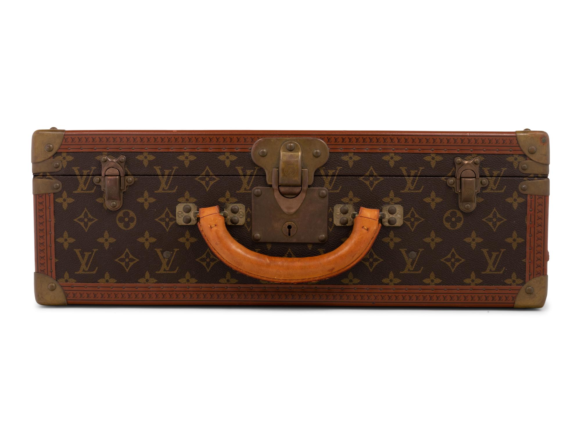 Louis Vuitton Alzer 50 Hard Side Suitcase in Monogram Canvas, Mid 20th Century