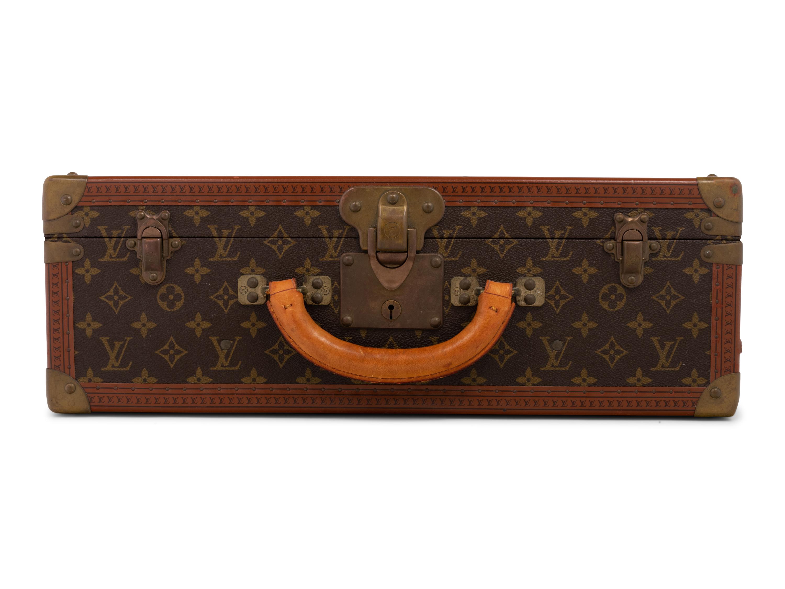 Louis Vuitton Alzer 50 Hard Side Suitcase in Monogram Canvas, Mid 20th Century