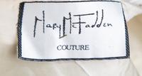 Mary McFadden Cream Pleated Dress and Bolero, 1980s Size label: 4