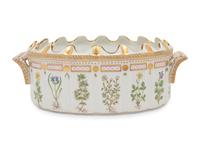A Royal Copenhagen Flora Danica Porcelain Monteith