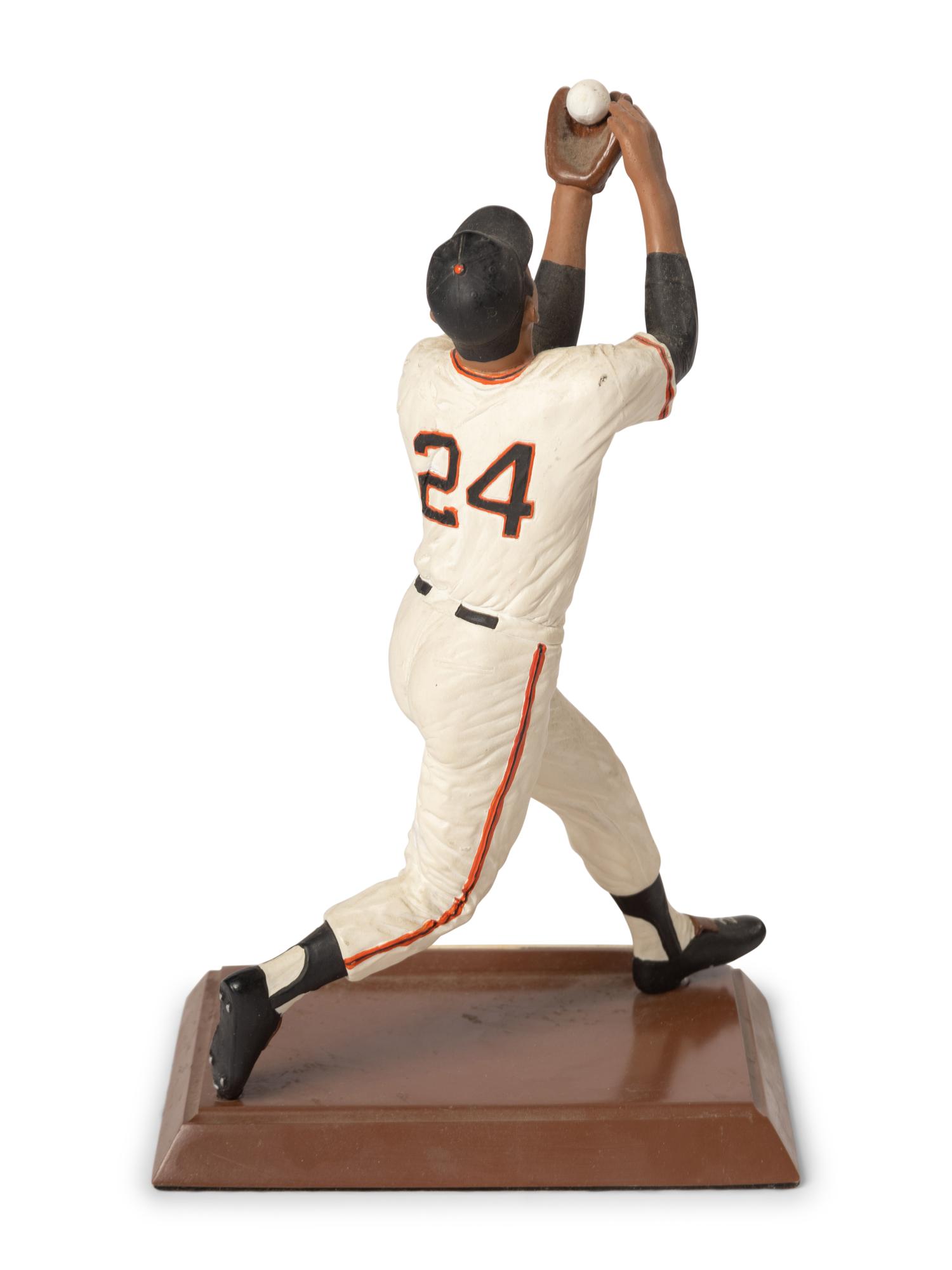 A Willie Mays "The Catch" Signed Autograph Salvino Figure,