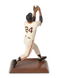 A Willie Mays "The Catch" Signed Autograph Salvino Figure,