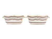 A Pair of Continental Porcelain Jardinières