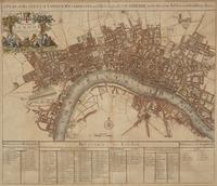 [Maps & Atlases] Senex, John. A Plan of the City's of London, Westminster and Borough of Southwark; with the new Additional Buildings: Anno 1720