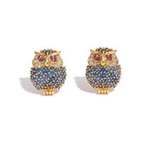JEAN VITAU, SAPPHIRE, DIAMOND, AND RUBY CLIP EARRINGS