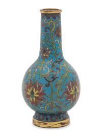 A Cloisonné Enamel Bottle Vase