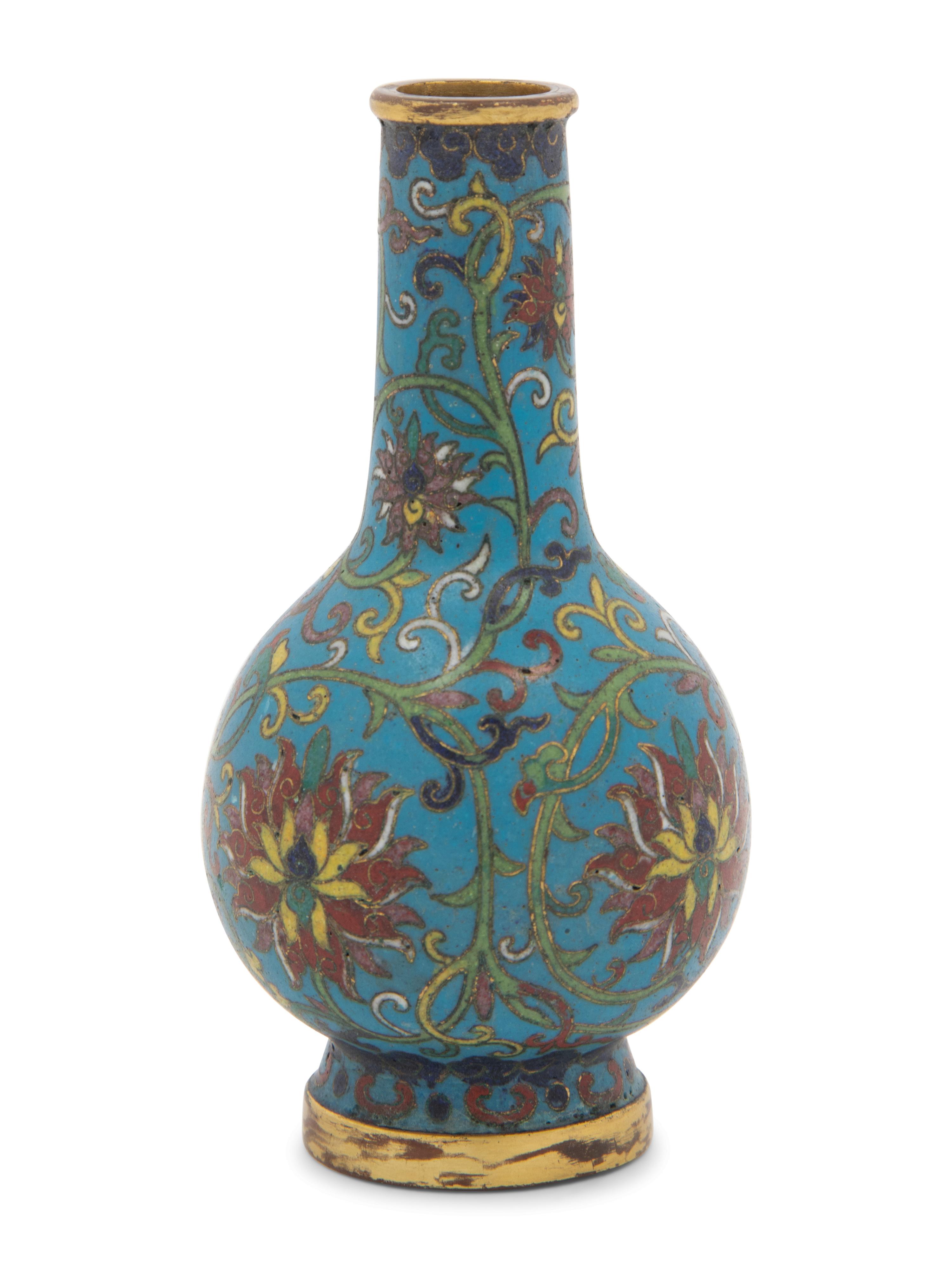 A Cloisonné Enamel Bottle Vase