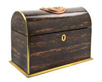 A Victorian Rosewood Letter Box, Width 9 5/8 inches.