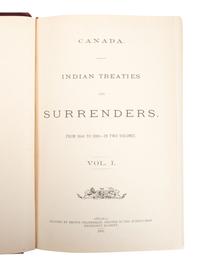 [NATIVE AMERICANS -- TREATIES]. A group of 6 works related to Indian treaties, comprising: