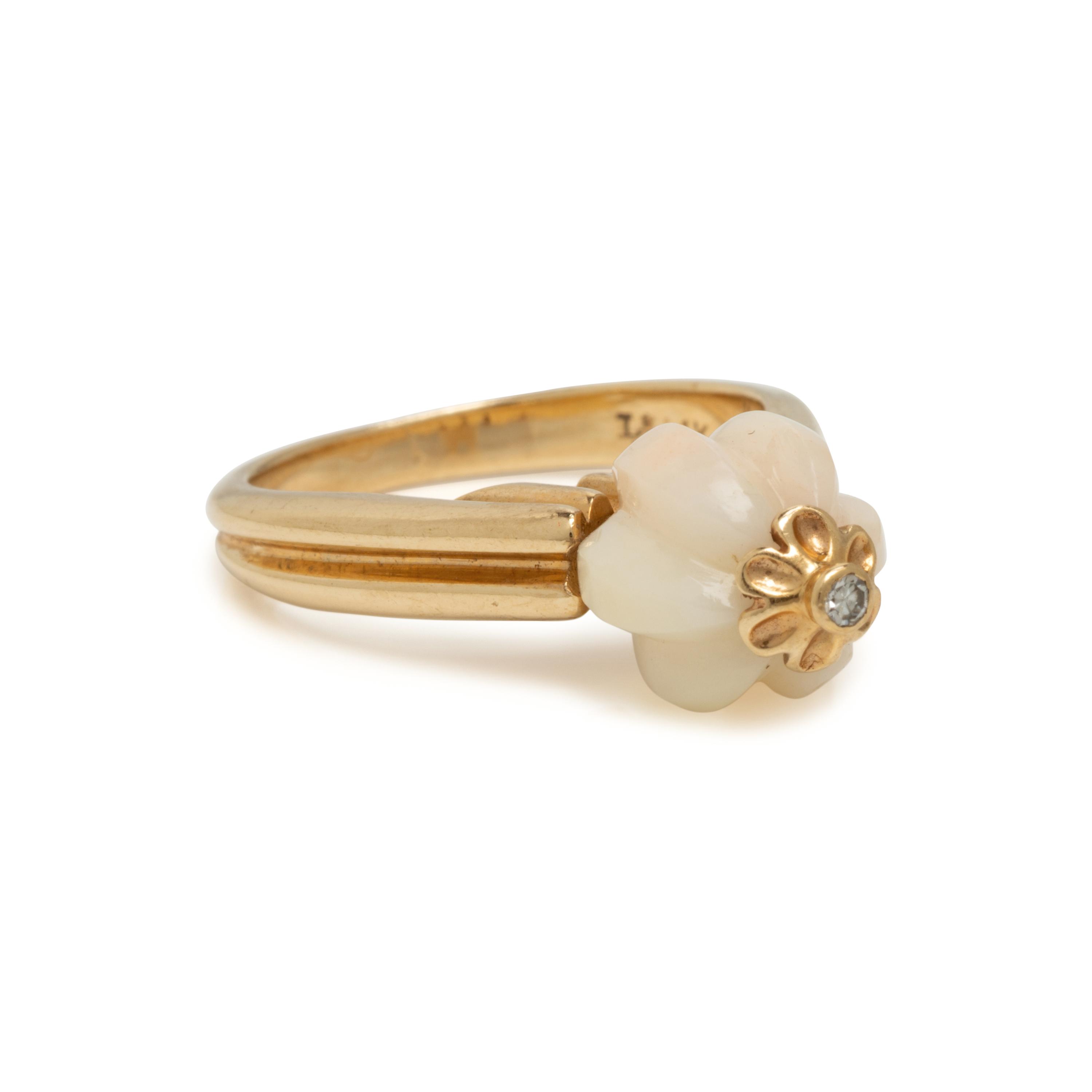 Collection of Carved Gemstone and Yellow Gold Stacking Rings