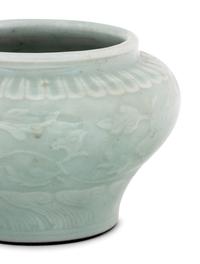 Two Chinese Celadon Glazed Porcelain Vessels
