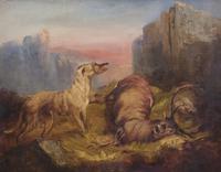 Staghound and Stag
