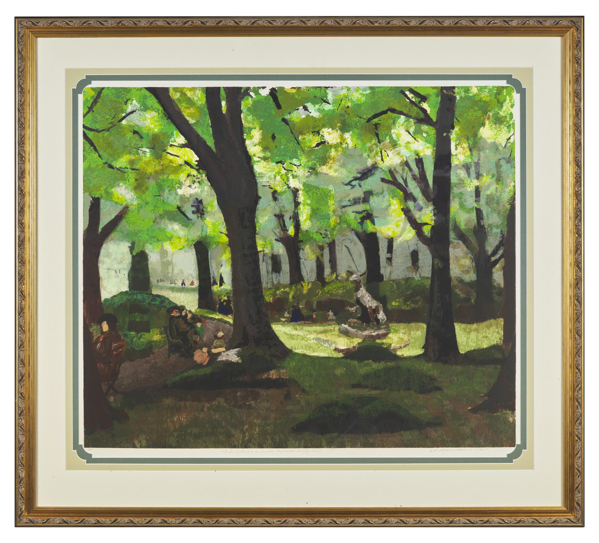 A Shady Nook , (Le Jardin du Luxembourg, Paris) , 1991