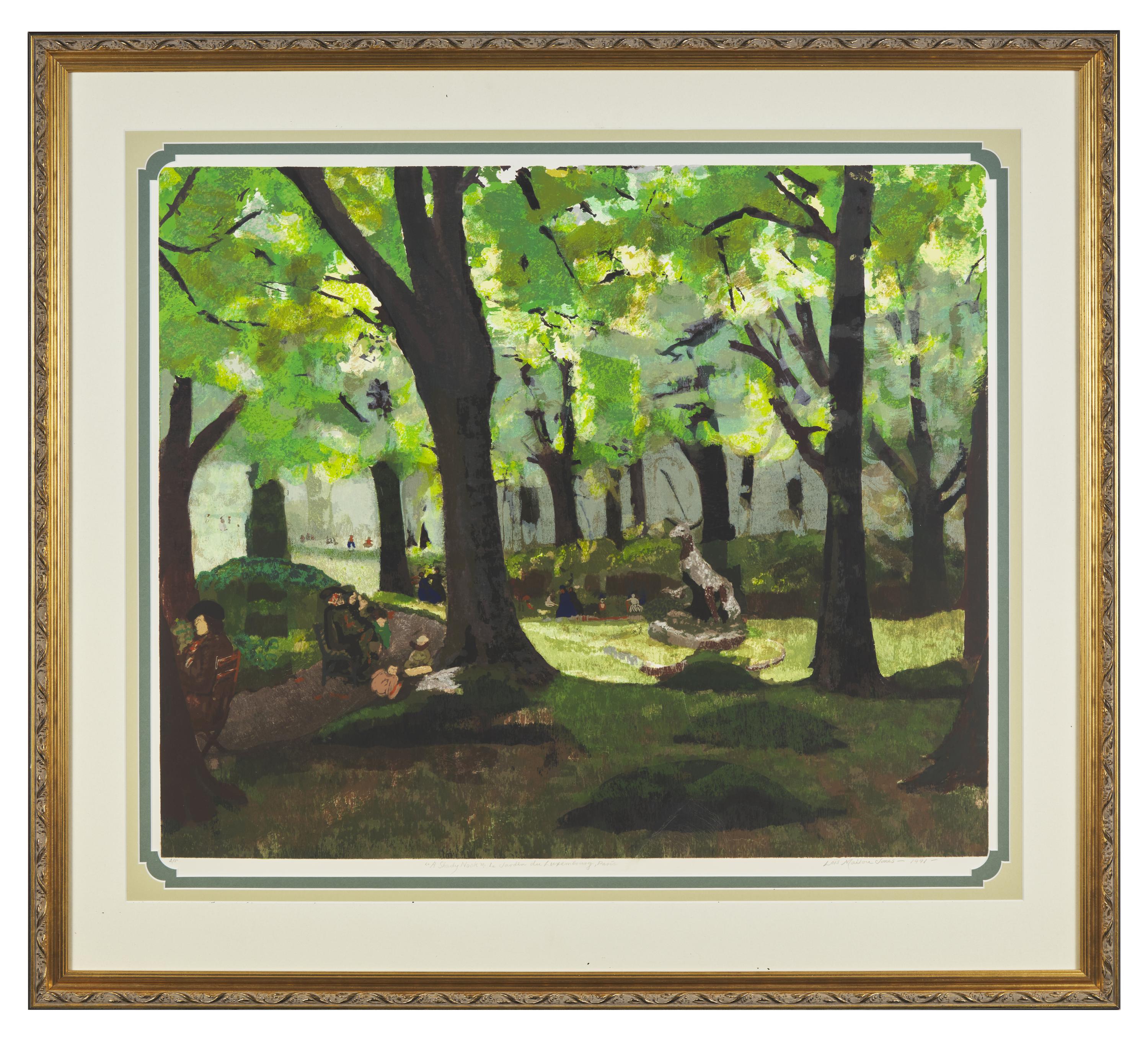 A Shady Nook , (Le Jardin du Luxembourg, Paris) , 1991