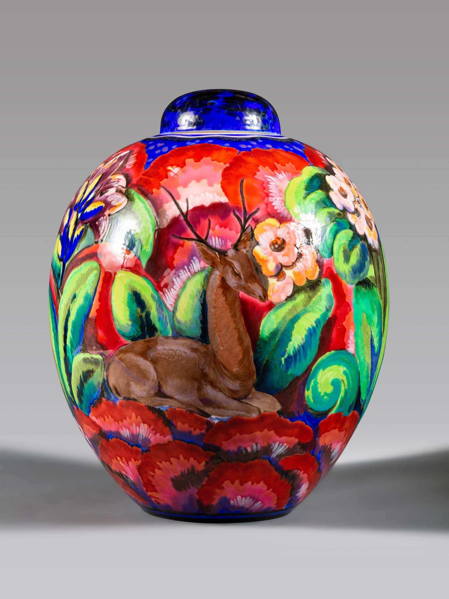 Art Deco Vase and Cover, form Rapin No. 21, circa 1928