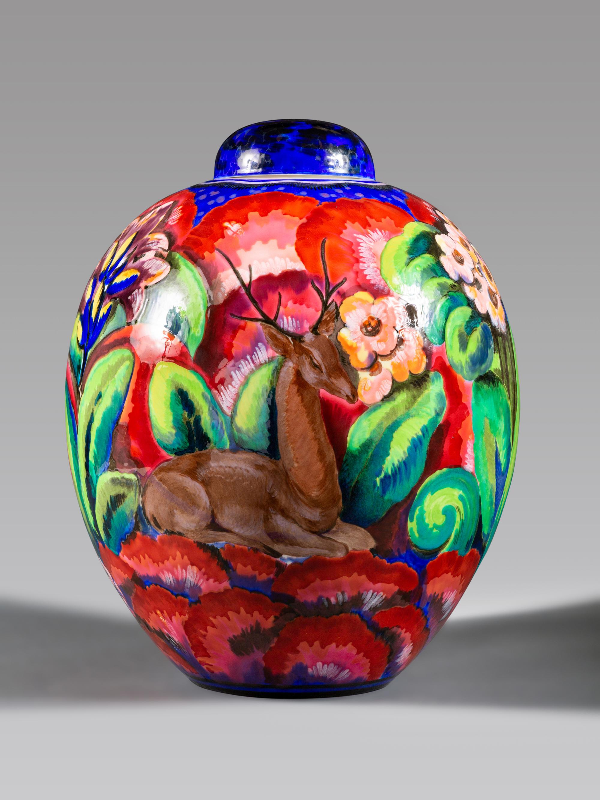 Art Deco Vase and Cover, form Rapin No. 21, circa 1928