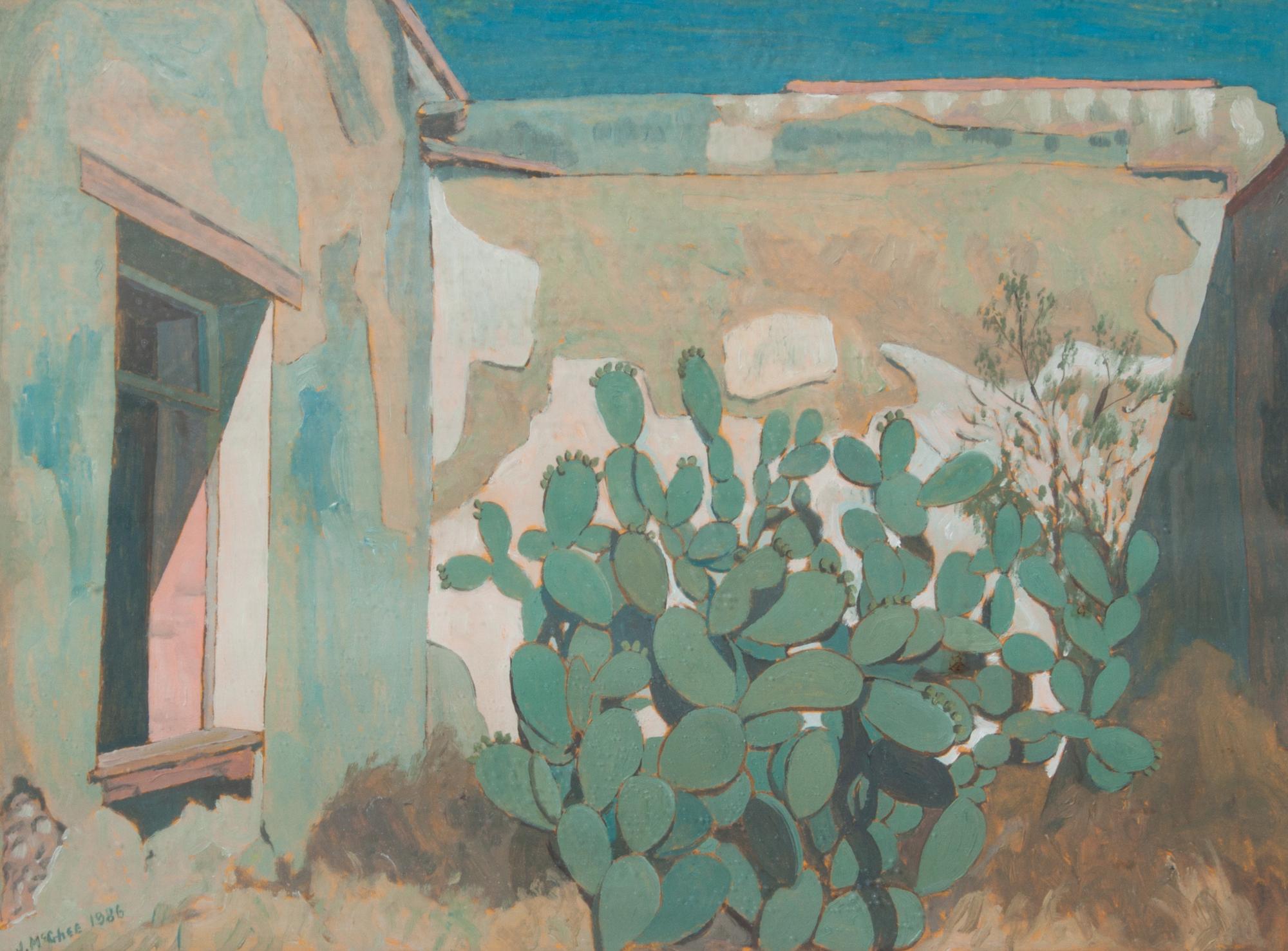 J. McGhee, (20th century), Desert Home, 1986