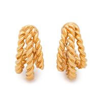 YELLOW GOLD EARCLIPS