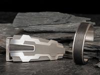 Modern Belt Buckle and Cuff Bracelet