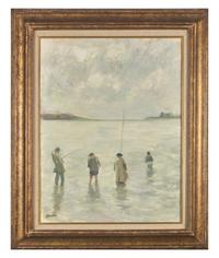 Asparagus Lady , Four Fishermen , and Napoleon on a Horse (a group of three works)