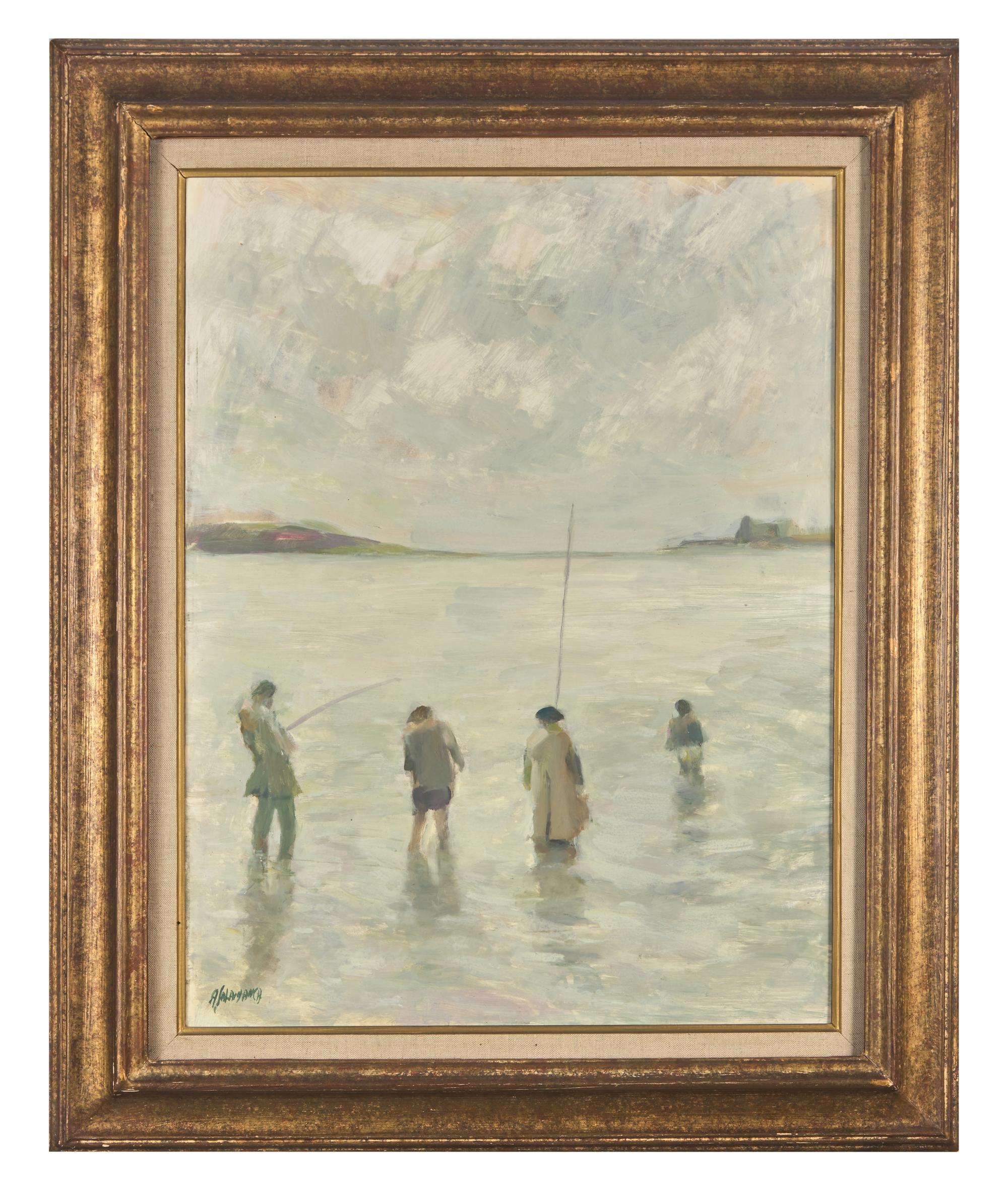 Asparagus Lady , Four Fishermen , and Napoleon on a Horse (a group of three works)