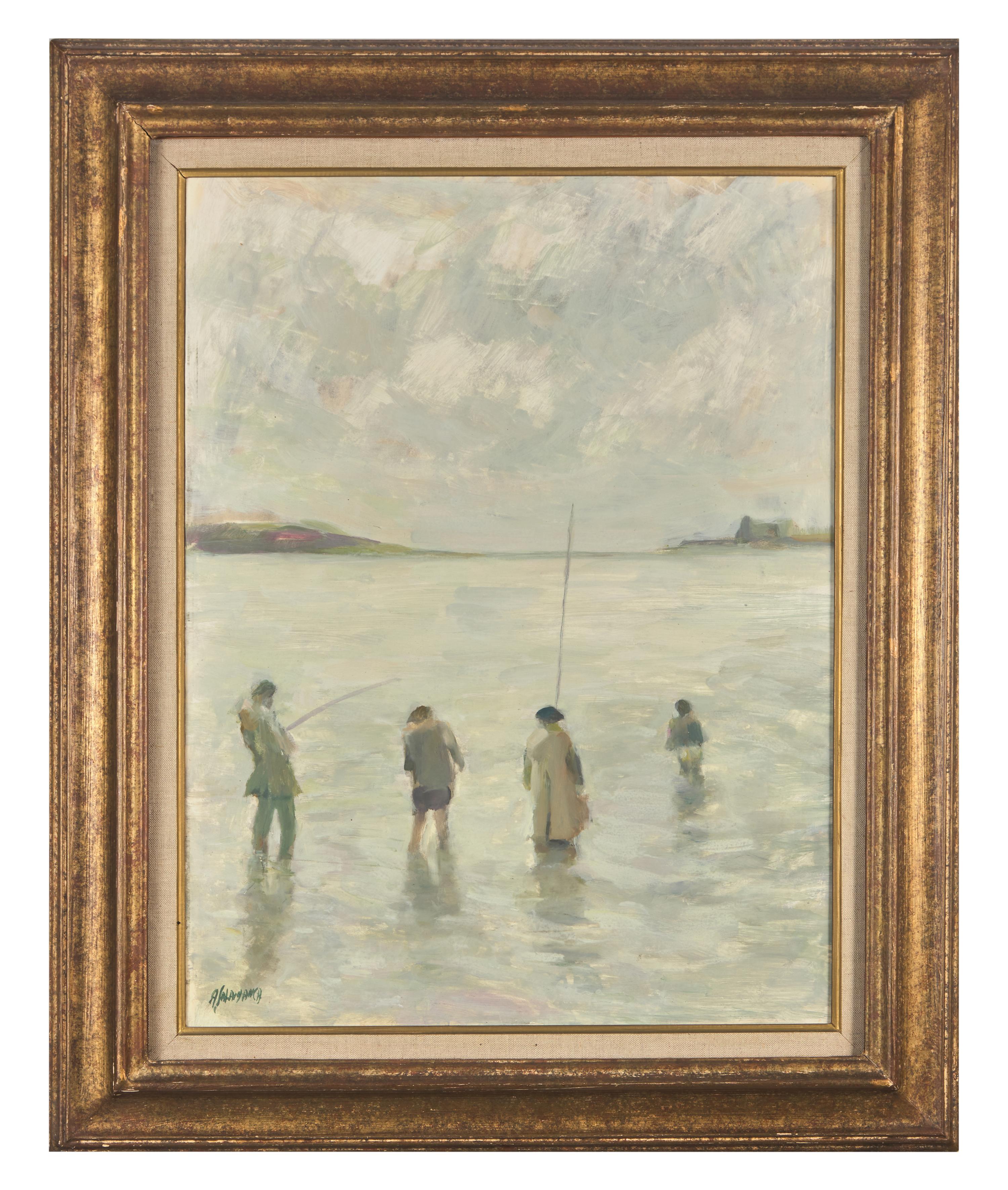 Asparagus Lady , Four Fishermen , and Napoleon on a Horse (a group of three works)