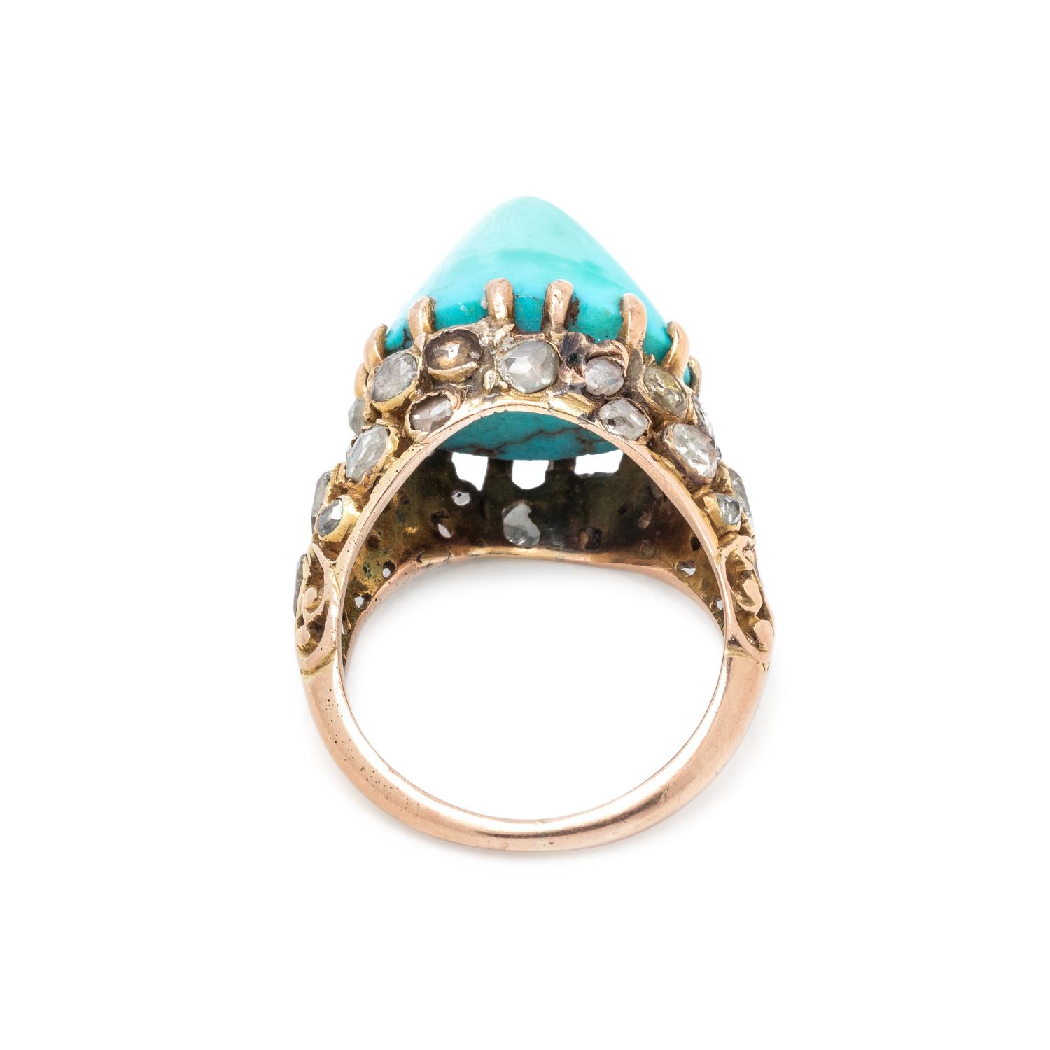 TURQUOISE AND DIAMOND RING