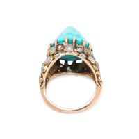 TURQUOISE AND DIAMOND RING
