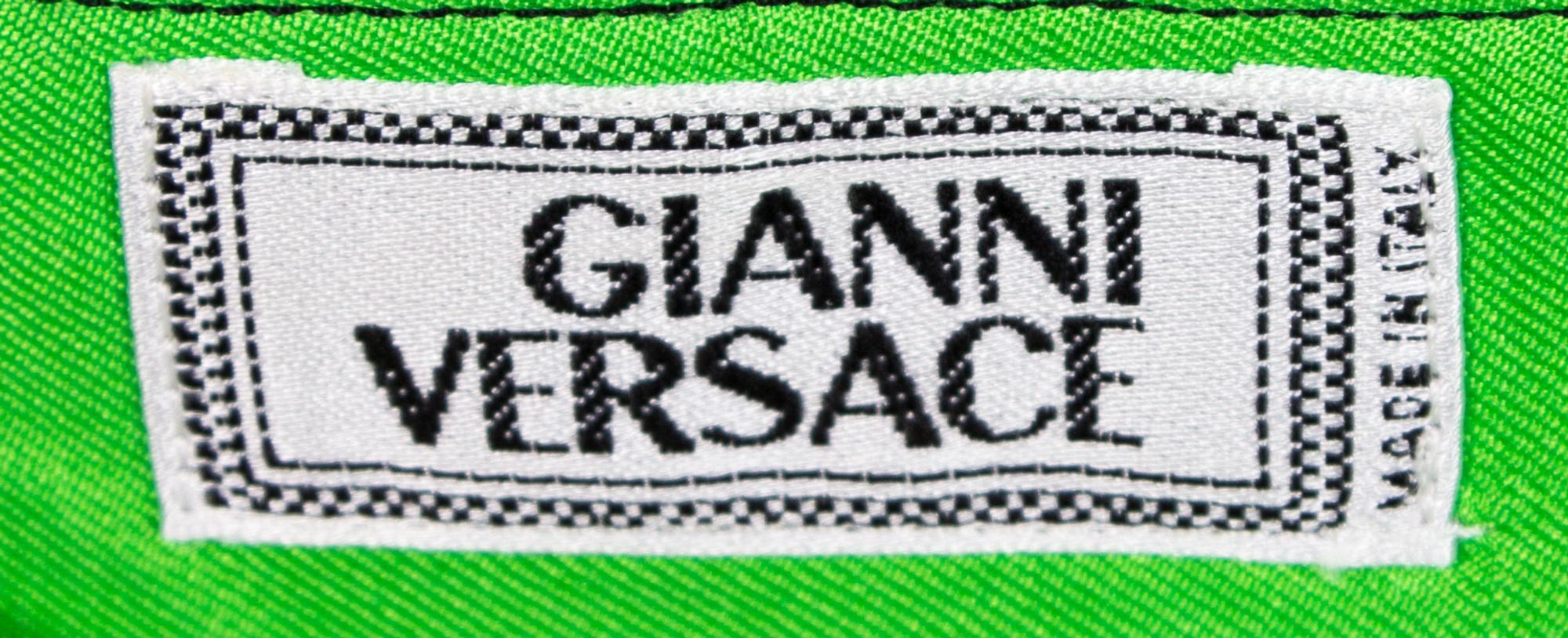 A Gianni Versace Silk Atelier Print Shirt, Size 48.