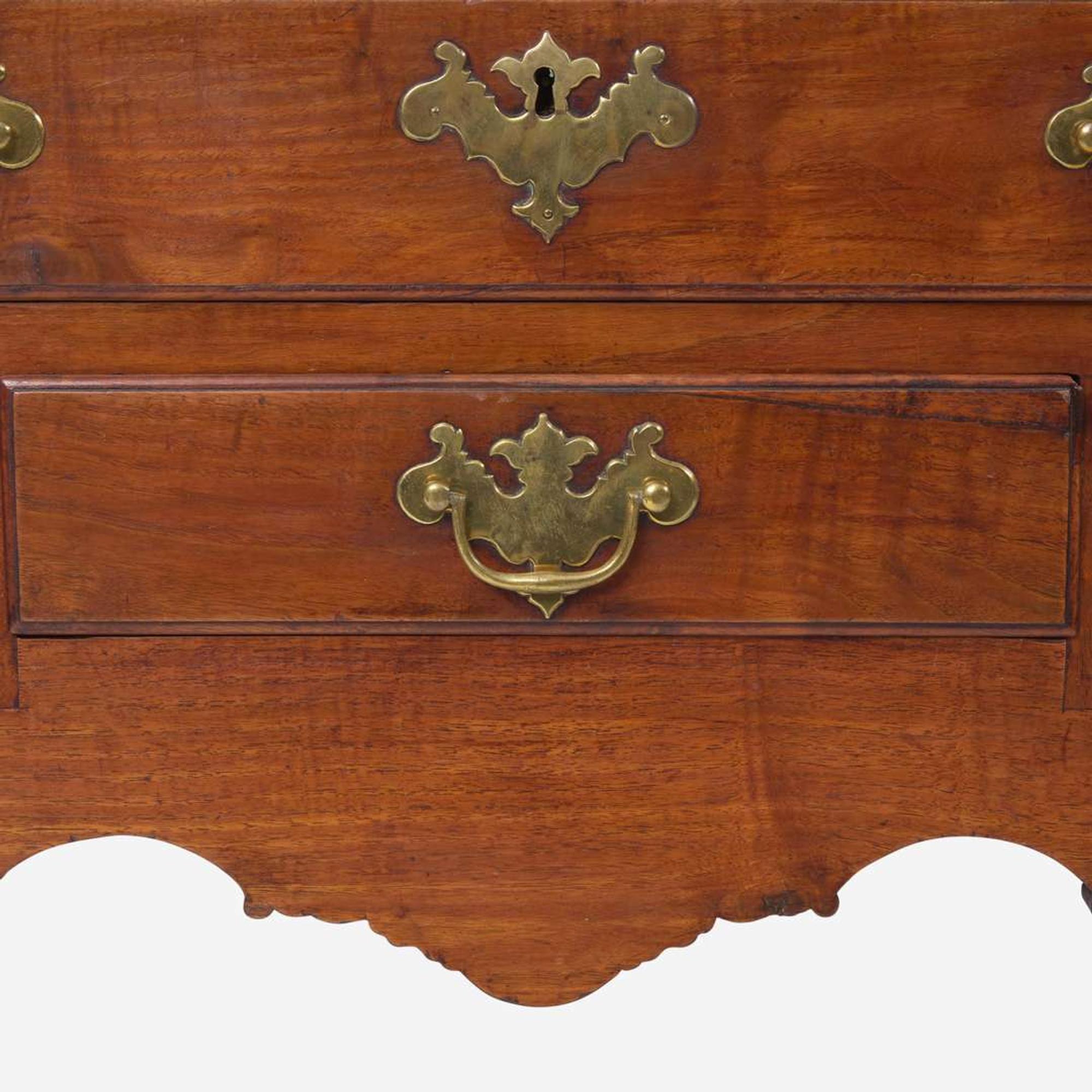 A Queen Anne carved walnut dressing table Chester County, PA, circa 1760
