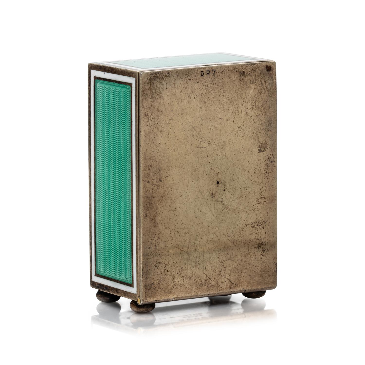 CARTIER, BELLE ÉPOQUE, ENAMEL MIGNONETTE DESK CLOCK