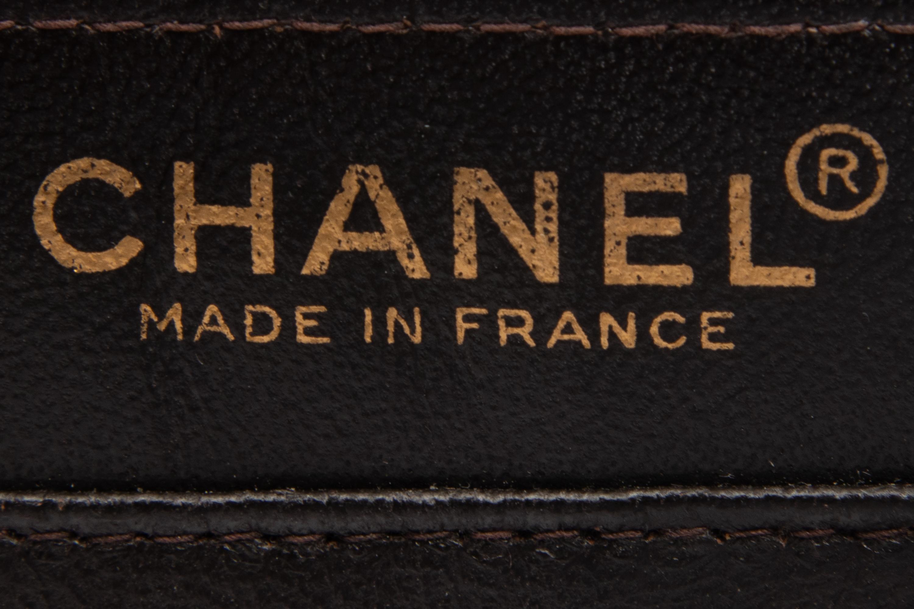 Chanel Chocolate Bar Accordion Bag in Brown Lambskin