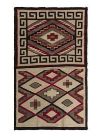 Navajo Double Saddle Blanket / Rug